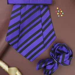 PELUCHE Men Striped Cravat-image-33