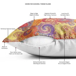 ArtzFolio Multicoloured Set of 2 Square Cushion Covers image 4