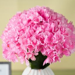 Interiors & More Pink Hydrangea Artificial Flower-image-23