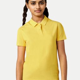BAESD Girls Solid Polo Collar T-shirt-49