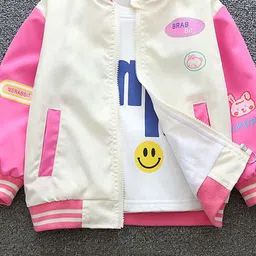 INCLUD Girls Open Front Jacket with Patchwork-18