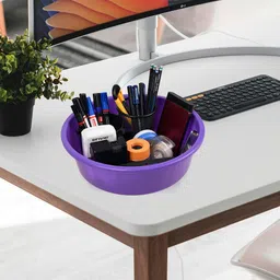 Kuber Industries Purple & Green 3 Pieces Regular Durable Multi-Utility Organisers image 3