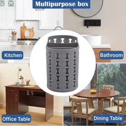 Kuber Industries Grey Set of 4 Reusable Multi-Utility Organisers image 5