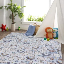 Kaleen India Blue Polyester Carpets-image-29