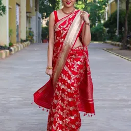 KAYOMMI Woven Design Zari Banarasi Saree-picture-50