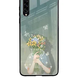 QRIOH Floral Printed Samsung Galaxy A70S Back Case Mobile Accessories-picture-11