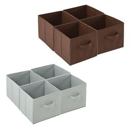 Kuber Industries Brown & Grey 8 Pieces Drawer Organisers-19