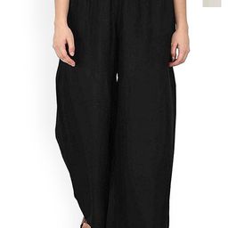 SRISARAS Women Pack Of 2 Wide Leg Coton Palazzos-picture-1