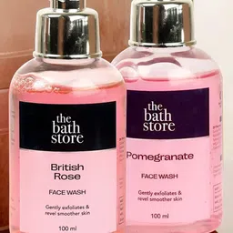 The Bath Store Set Of 2 British Rose & Pomegranate Face Wash-100ml Each image 1