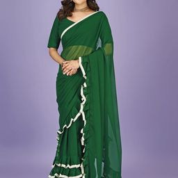 F FASHION Gotta Patti Ruffles Saree-picture-35