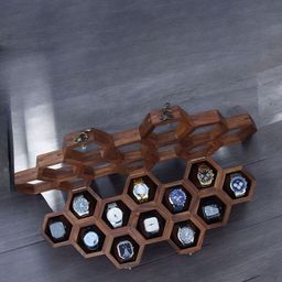 Creation India Craft Brown Wooden 12-Slot Vintage Watch Box-14