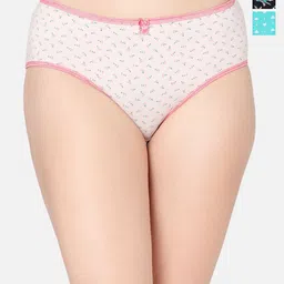 DressBerry Women Pack Of 3 Printed Cotton Mid-Rise Hipster Briefs-image-75
