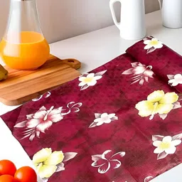 Aura Red Set of 1 Water Resistant Shelf Liner Organisers-17