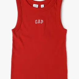 GAP Girls Logo Embroidered Round Neck Tank Top-picture-21