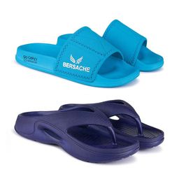 BERSACHE Men Pack of 2 Flip Flops-picture-25