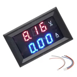 0.28″ 5 Wires Red Led Digital Dual DC 100V 100A Voltmeter Ammeter Without Shunt image 5