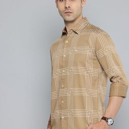 Mufti Pure Cotton Checked Slim Fit Casual Shirt-picture-32