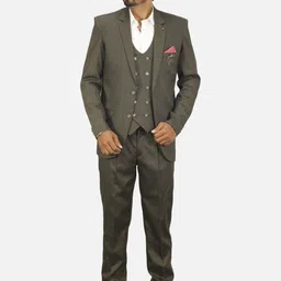 GARGIAN Master Cut Men Single-Breasted Slim-Fit 3-Piece Formal Suit-picture-16
