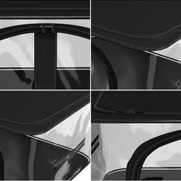 Kuber Industries Black Set of 4 Regular Drawer Organiser Organisers image 2