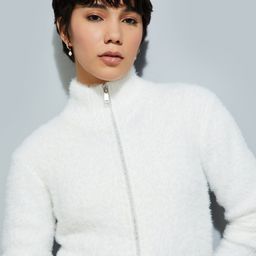 max Women Stand Collar Solid Casual Parka Jacket-picture-33