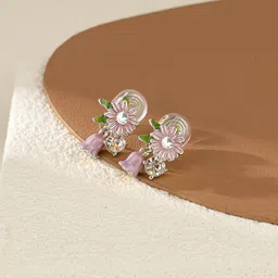 VAGHBHATT Floral Drop Earrings-image-5