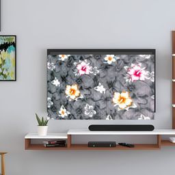 Kalra Magic Grey & White Printed Dustproof & Waterproof 32 Inch Tv Cover-5