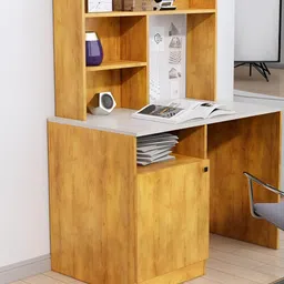 HEXA RED Brown Engineered Wood Study Table For Work From Home Students & Computer Table-28