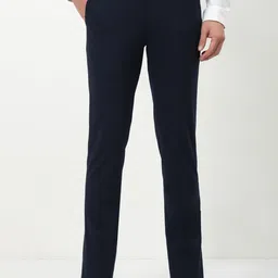 SHOWOFF Men Custom Slim Fit Mid-Rise Cotton Formal Trousers-image-66