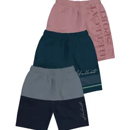 HELLCAT Boys Typography Printed Shorts-7