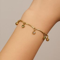ISHTAARA Women Gold-Plated Stainless Steel Cuff Bracelet-image-60