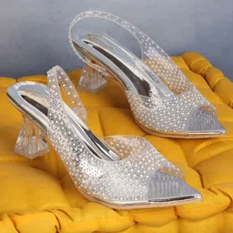 Denill Embellished Kitten Heel Sandals-19