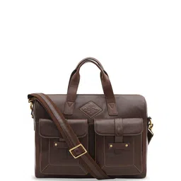 Hidesign Leather Structured Shoulder Bag with Fringed-image-51
