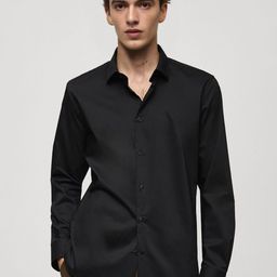 THE BEETEL HOUSE Men Classic Fit Solid Spread Collar Pure Cotton Casual Shirt-picture-14