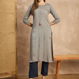 all about you Women Polka Dot Printed Kurta-picture-37
