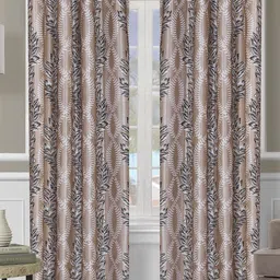 Myntra Elegant Homes Set of 2 Floral Room Darkening Door Curtain-picture-8