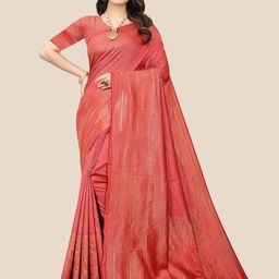 bigben textile Woven Design Zari Silk Blend Banarasi Saree-image-84