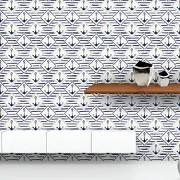ArtzFolio Printed UV-Resistant Anti-Bacterial Anchors & Stripes Peel & Stick Wallpaper-image-85