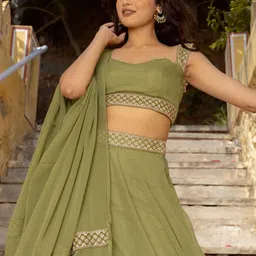 DEASHA INDIA Ready to Wear Lehenga & Blouse With Dupatta image 4