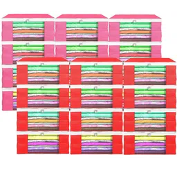 Kuber Industries Red Set of 6 Regular Drawer Organiser Organisers image 1