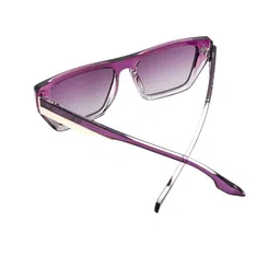 QUE UNIVERSE Unisex Square Sunglasses with Polarised and UV Protected Lens image 3