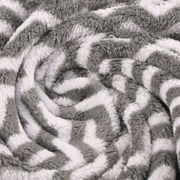 Kuber Industries Grey & White Zig-Zag Printed Microfiber Ultra Absorbent Soft Face Towel image 3