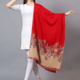 Mizash Women Ethnic Motifs Printed Shawl-12