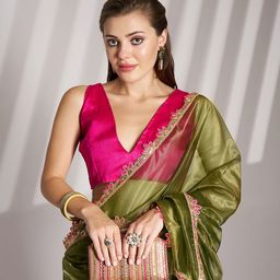 all about you Floral Sequinned Saree-picture-43