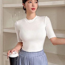 Istyle Can Women Slim Fit Stretchable Fitted Top-image-23
