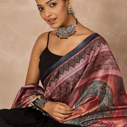 InWeave Shoulder Straps A-Line Kurta With Palazzos & Dupatta image 5
