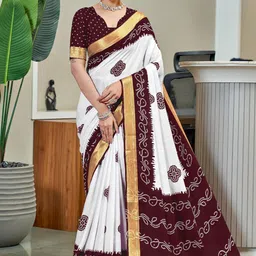 LeeliPeeri Designer Bandhani Printed Pure Cotton Saree-picture-19