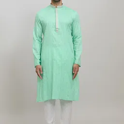 Arihant Rai Sinha Men Solid Cotton Kurta with Churidar-image-11