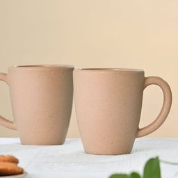 eha Beige 2 Pieces Microwave Safe Coffee Mug 300ML-39