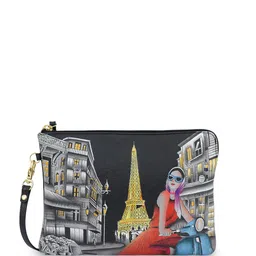 Anuschka Women Graphic Printed Structured Leather Sling Bag-image-17