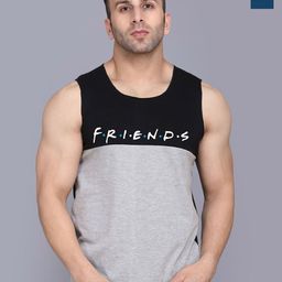 SLOWLORIS Pack Of 2 Printed Gym Vests SL26 COMBO (LOUD PEACOCK) (FRD BLKGRY)-image-26